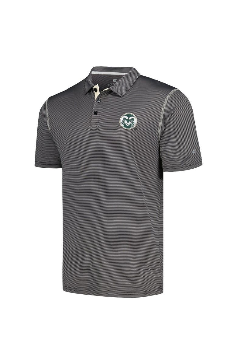 COLOSSEUM Men's Colosseum Black Colorado State Rams Cameron Polo, Alternate, color,