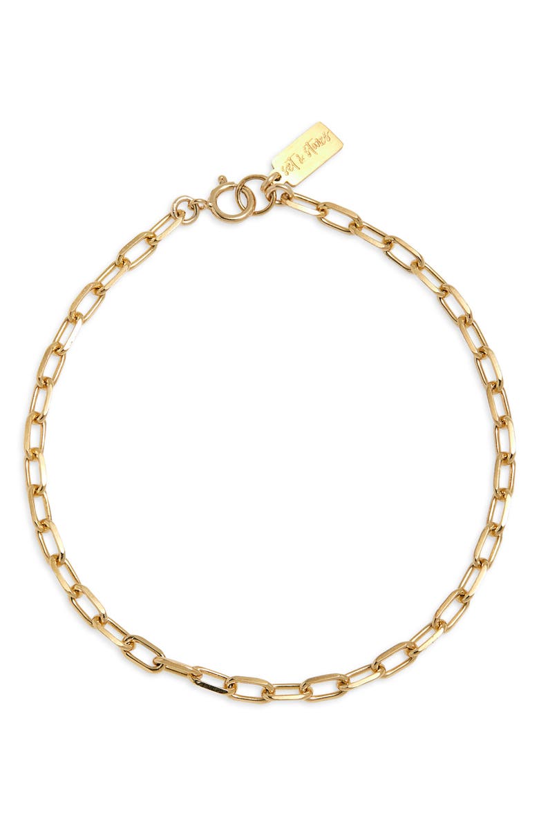 Set & Stones Jace Chain Bracelet, Main, color, Gold