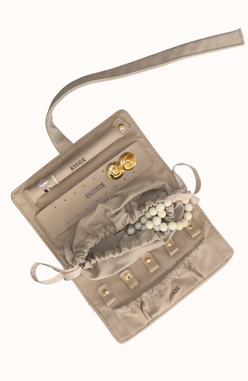 Joiana Jewelry Jewelry Travel Case In Sand