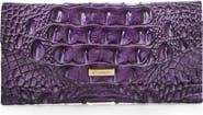 Brahmin Veronica Melbourne Croc Embossed Leather Envelope Wallet