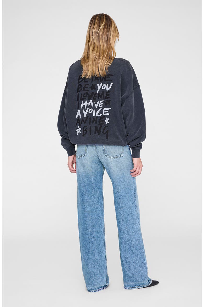 Miles Empowerment Sweatshirt, Alternate, color, Washed Black