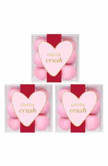 sugarfina Cocoa Crush Set of 3 Pink Brownie Bites Candy Cubes