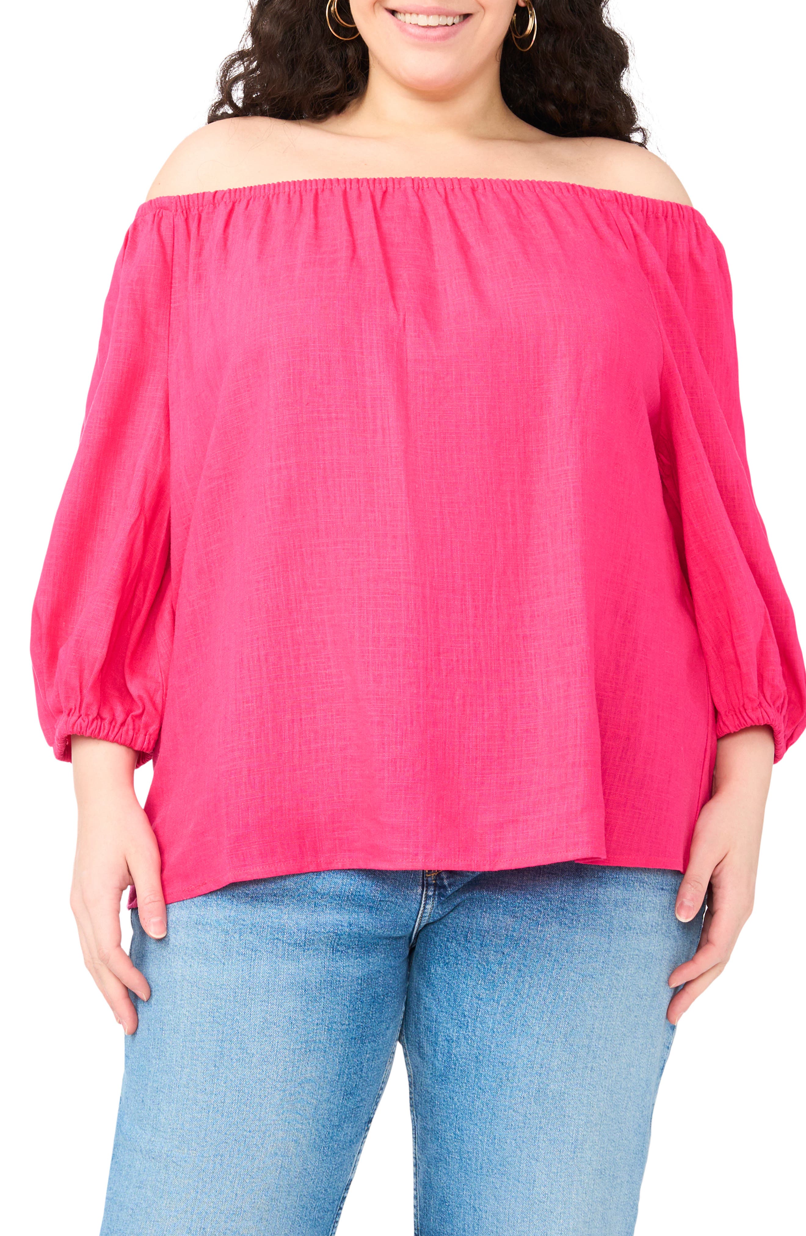 Off the Shoulder Puff Sleeve Top