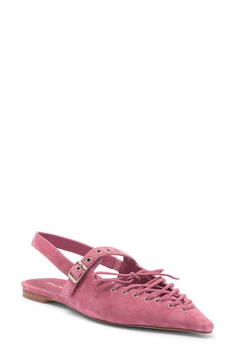 Geralt Pointed Toe Slingback Flat (Women)