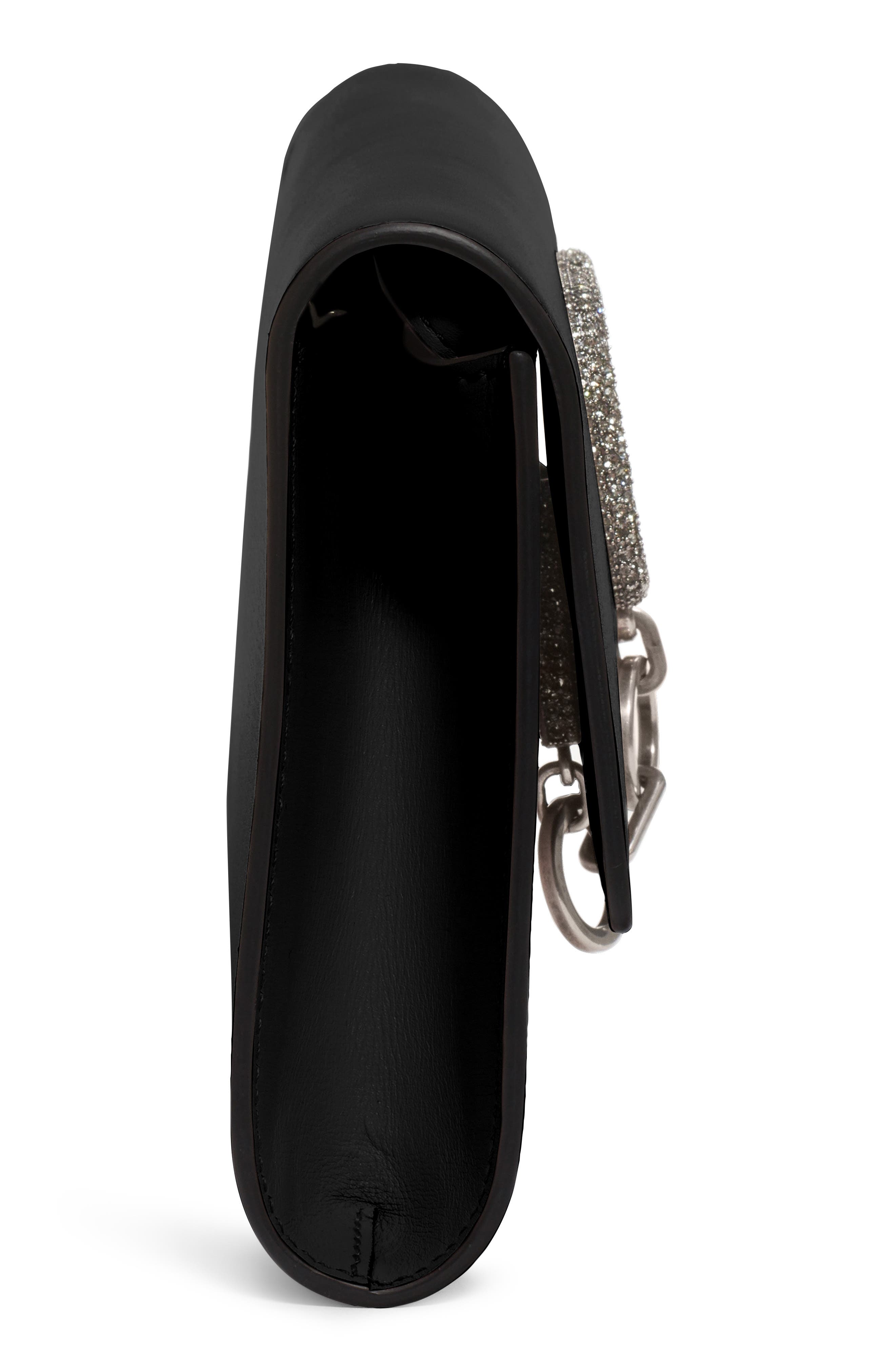 Valentino Garavani V-Case Leather Clutch, Alternate, color, 