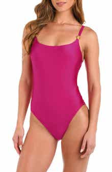 L'AGENCE Remi Shimmer One-Piece Swimsuit
