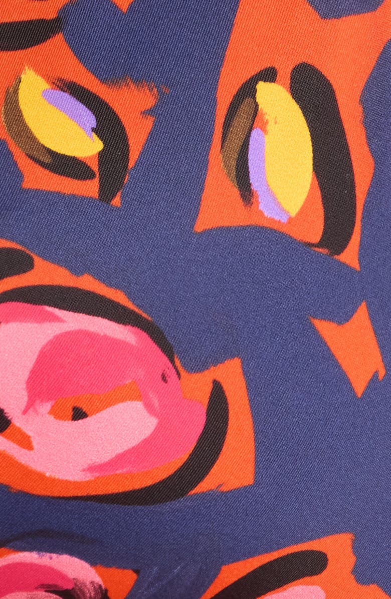 Huit Triangle Bikini Top, Alternate, color, Blue/ Pink Multi