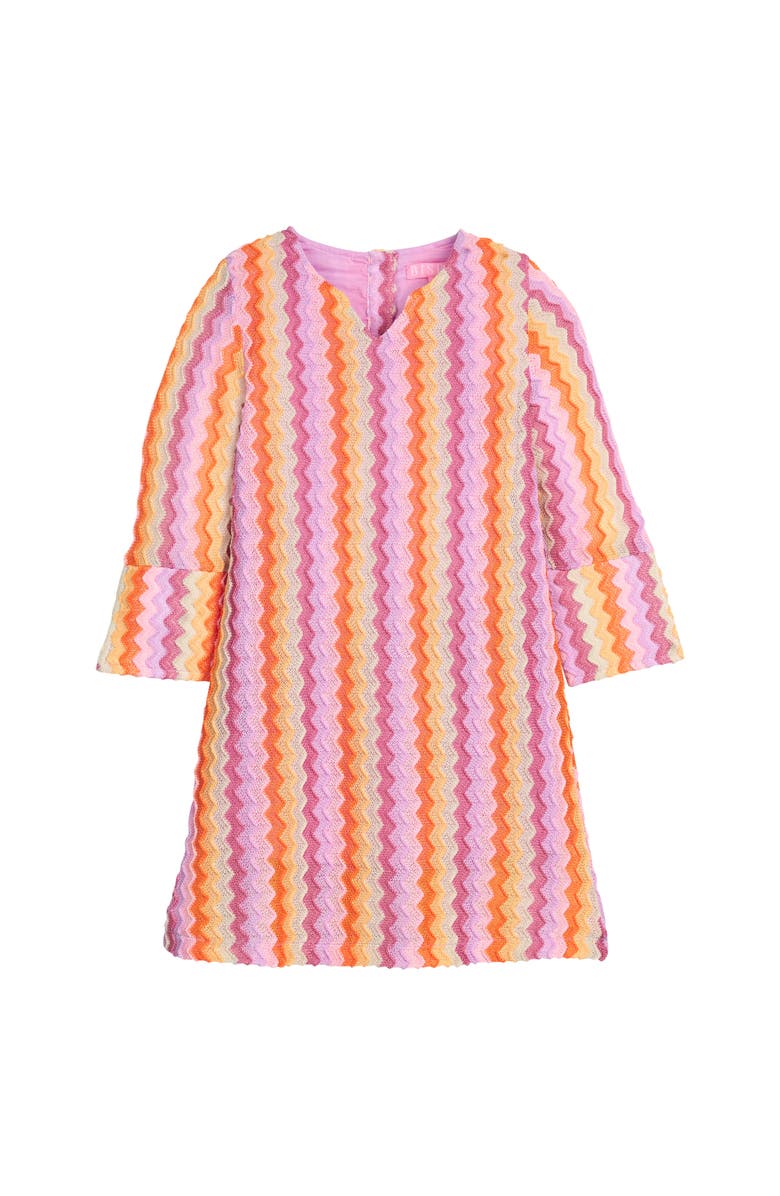 BISBY Kids' Crochet Natalie Dress, Alternate, color, Milan Multi Zig Zag