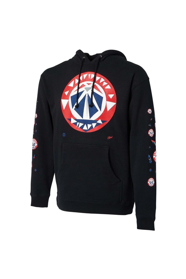 Men's NBA x Naturel Black Washington Wizards No Caller ID Pullover Hoodie, Alternate, color, Black
