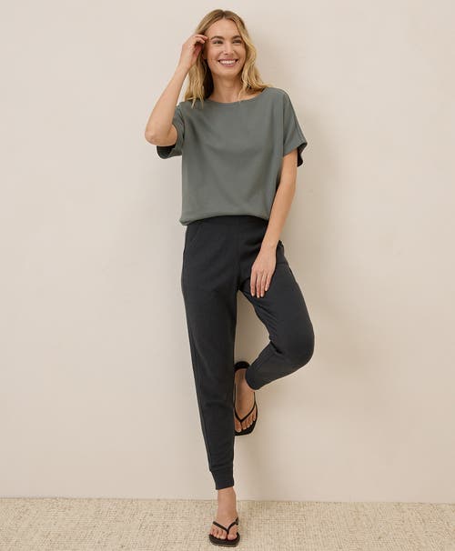 Pact Organic Cotton Airplane Jogger In Charcoal Heather