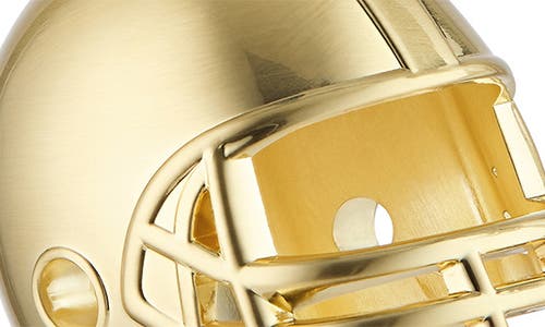 Waterford Footballl Helmet Ornament In Gold