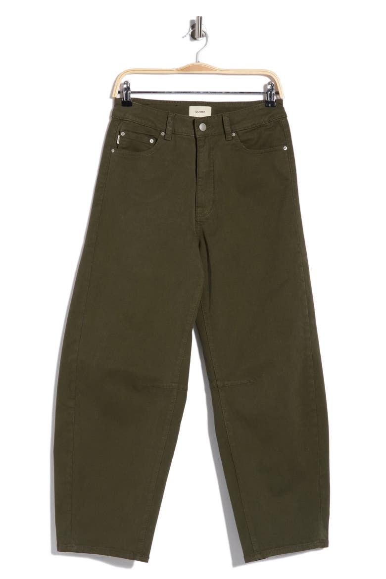 Miro High Waist Barrel Leg Jeans, Main, color, TRELLIS