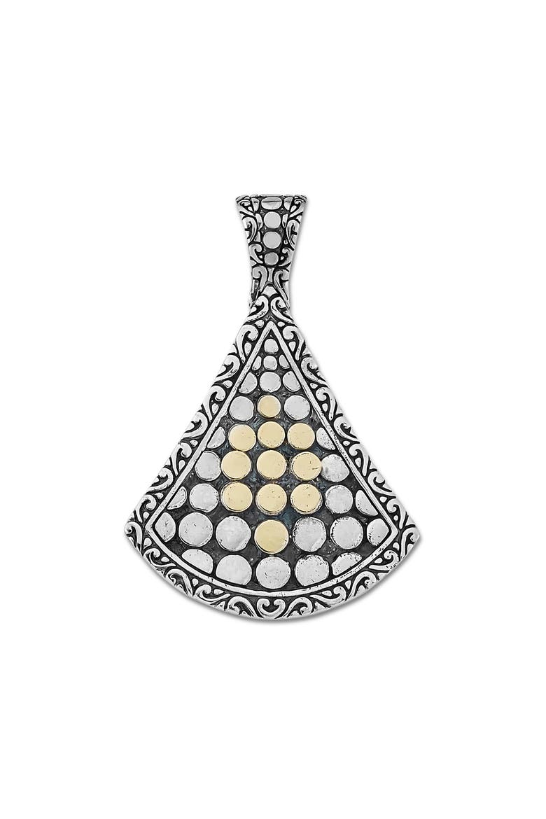 Beaded Design Pendant, Main, color, SILVER AND GOLD