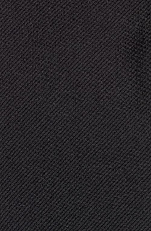 Alexander Mcqueen Mcqueen Jet Crystal Rose Embellished Silk Tie