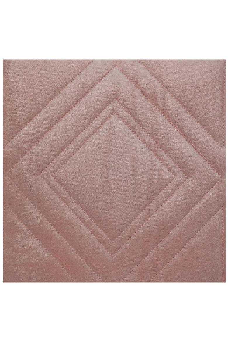 Reta Diamond Quilted Throw Pillow, Alternate, color, PINK
