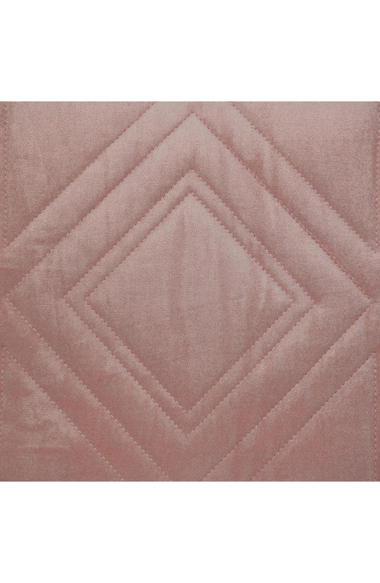 PARKLAND COLLECTION Reta Diamond Quilted Throw Pillow, Alternate, color, Pink