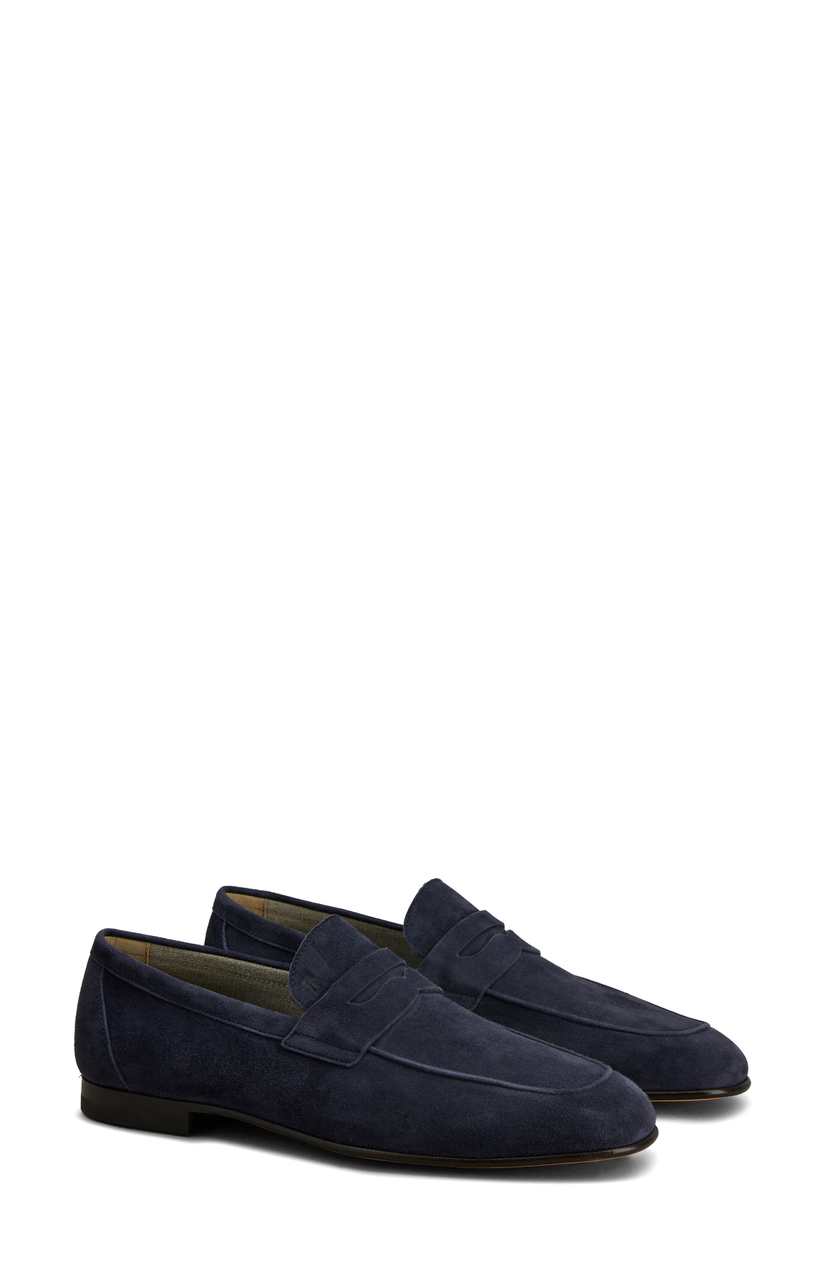 Tod's Deconstructed Penny Loafer, Main, color, Blue