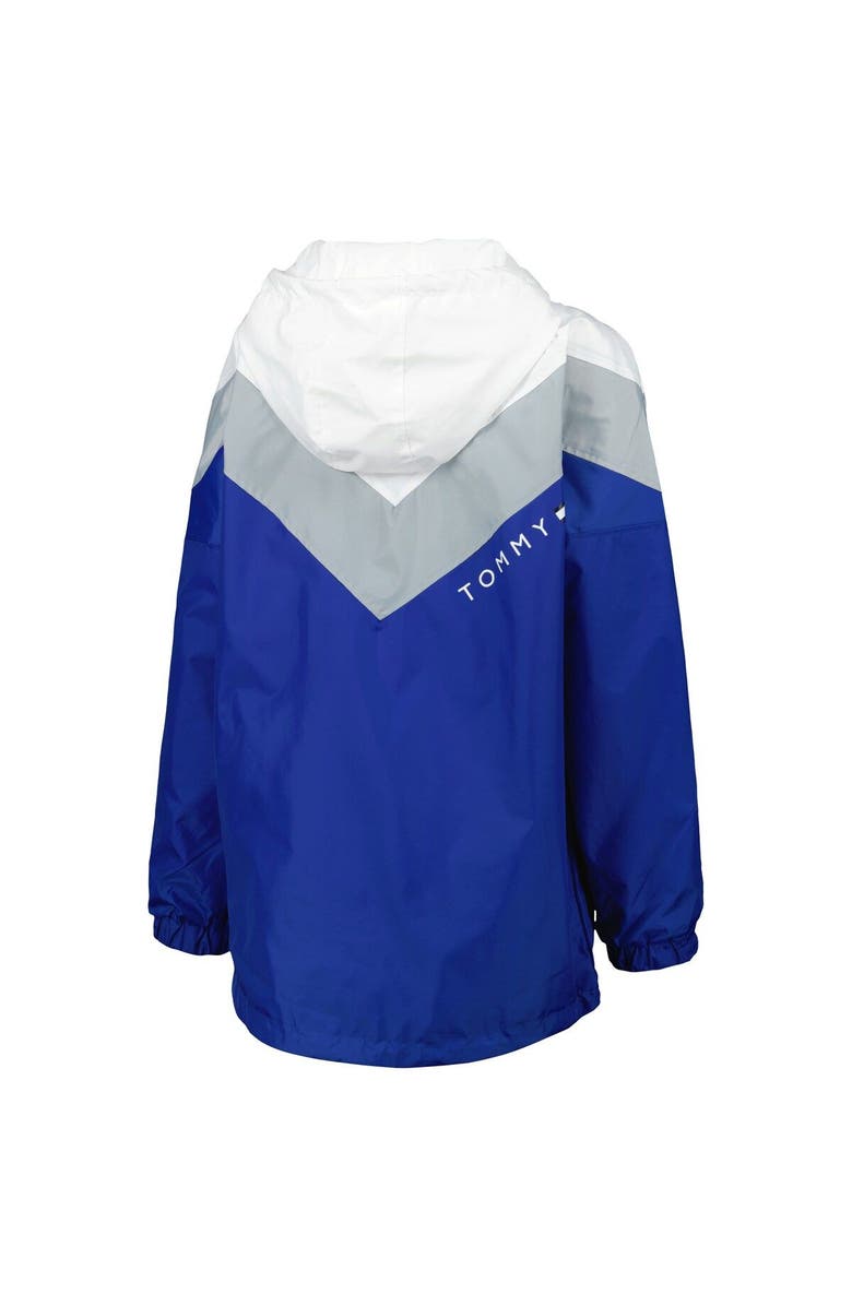 Tommy Hilfiger Women's Tommy Hilfiger Blue/Silver Tampa Bay Lightning Staci Half-Zip Windbreaker Jacket, Alternate, color, Blue