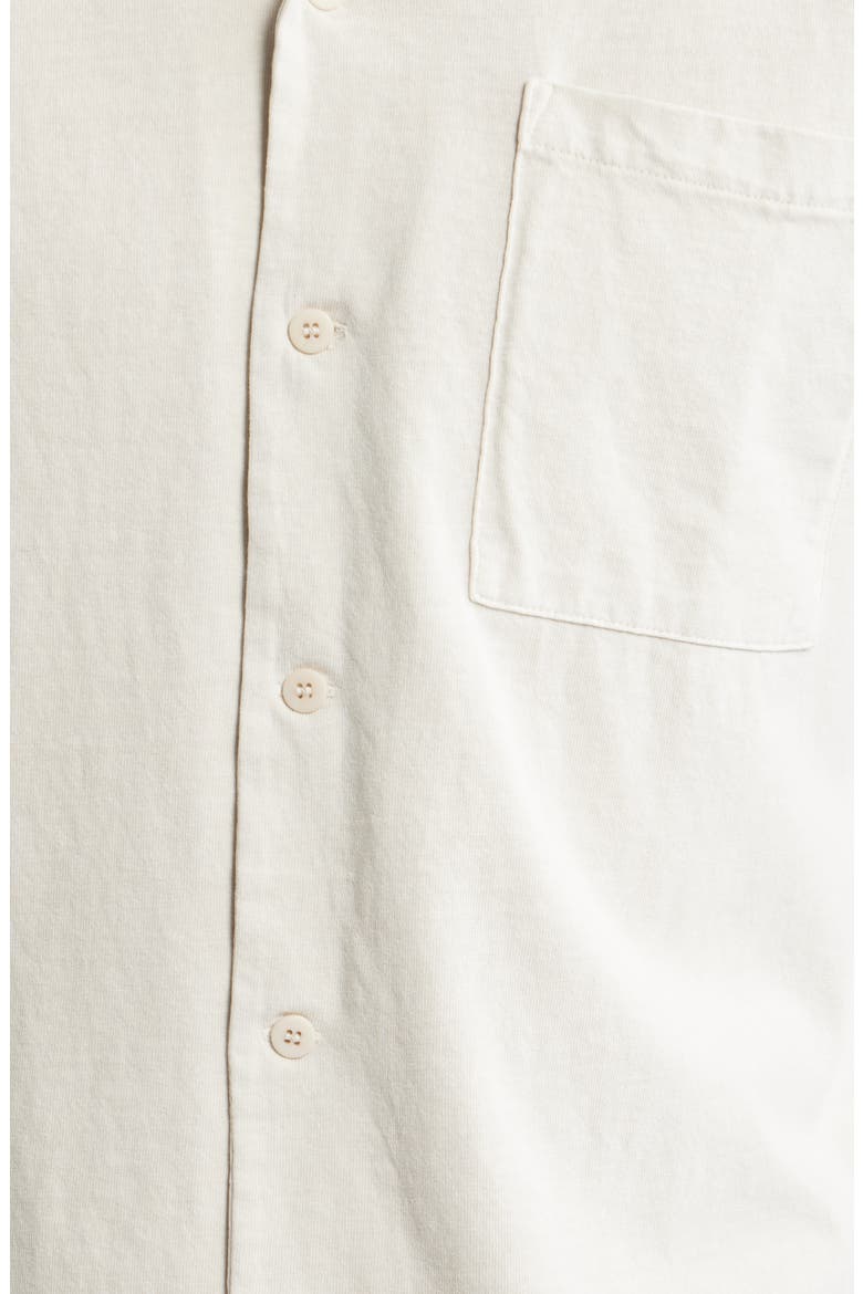 Caza Featherweight Organic Cotton Camp Shirt, Alternate, color, CREAM