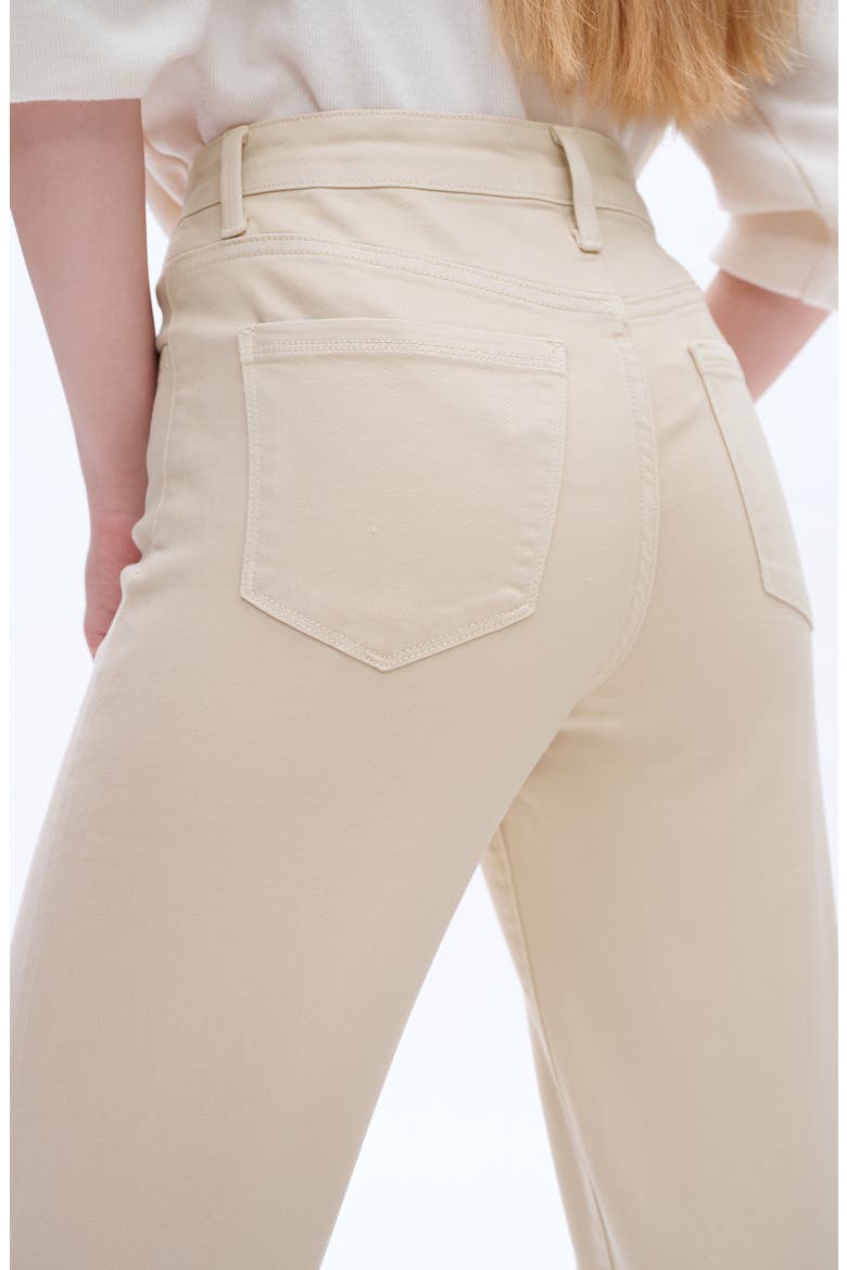 High Waist Wide Leg Jeans, Alternate, color, KHAKI
