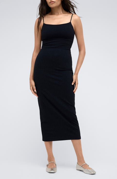 Stripe Midi Slipdress