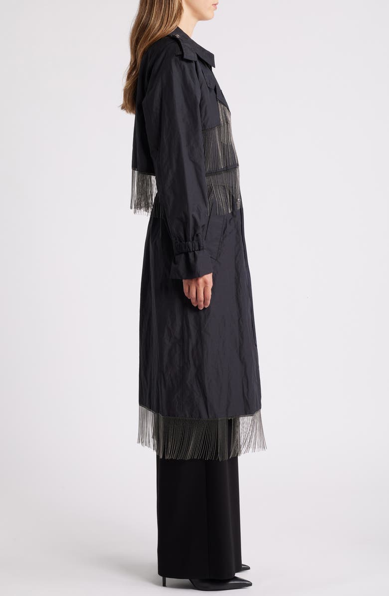 KOBI HALPERIN Orly Chain Fringe Trench Coat, Alternate, color, 