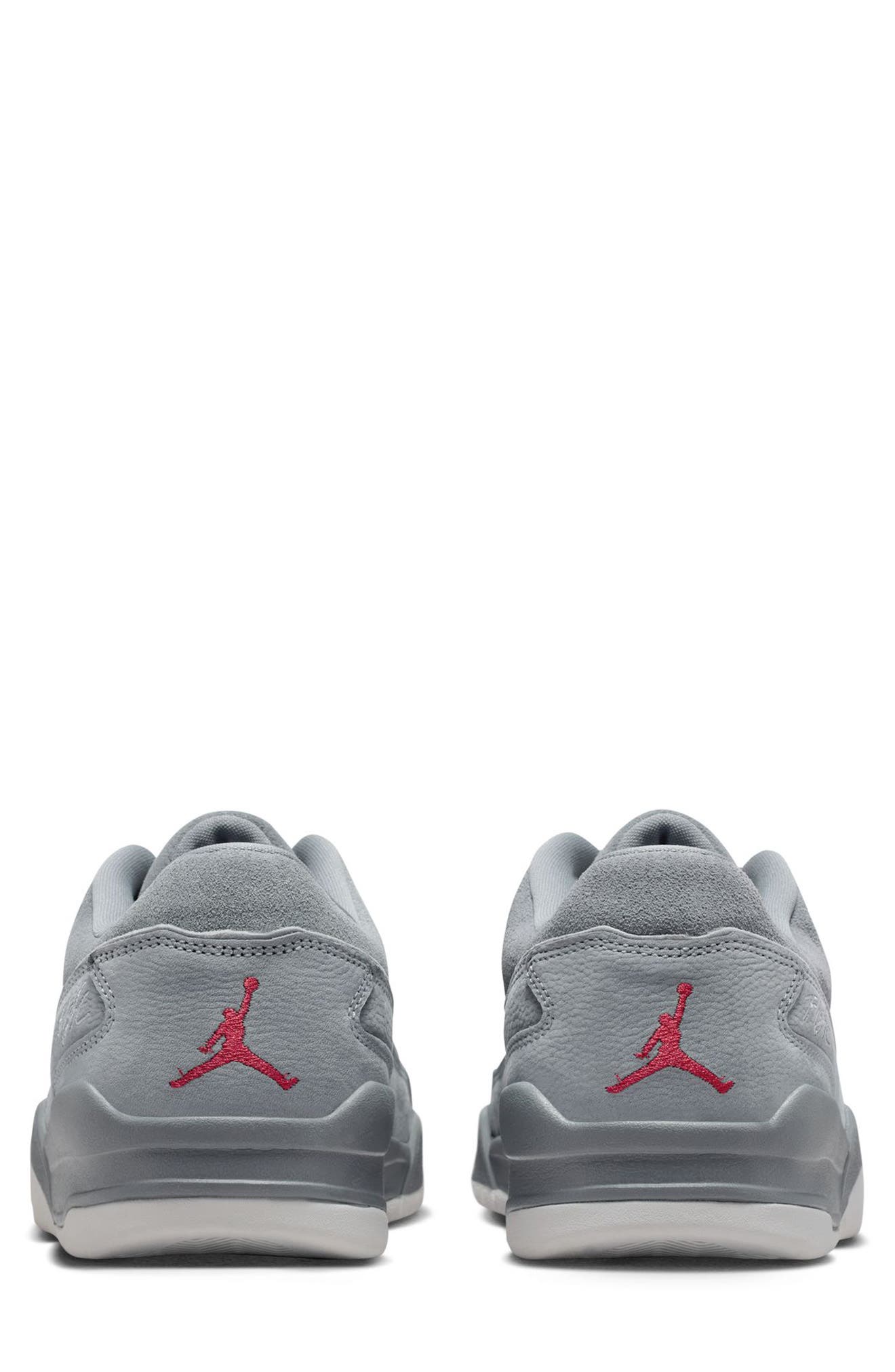 Jordan Flight Court Sneaker, Alternate, color, Cool Grey/ Varsity Red