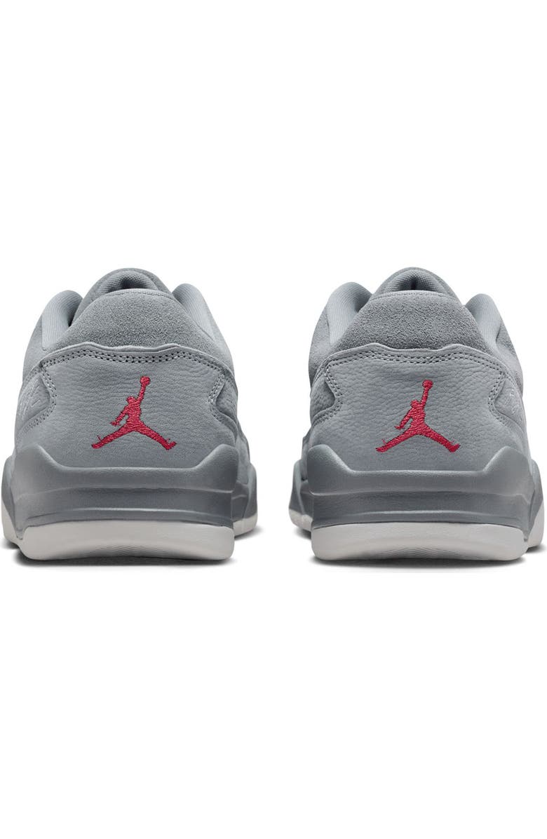 Jordan Flight Court Sneaker, Alternate, color, Cool Grey/ Varsity Red