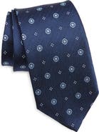 David Donahue Neat Silk Tie