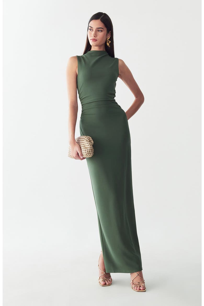 Lana Maxi Dress, Alternate, color, Olive