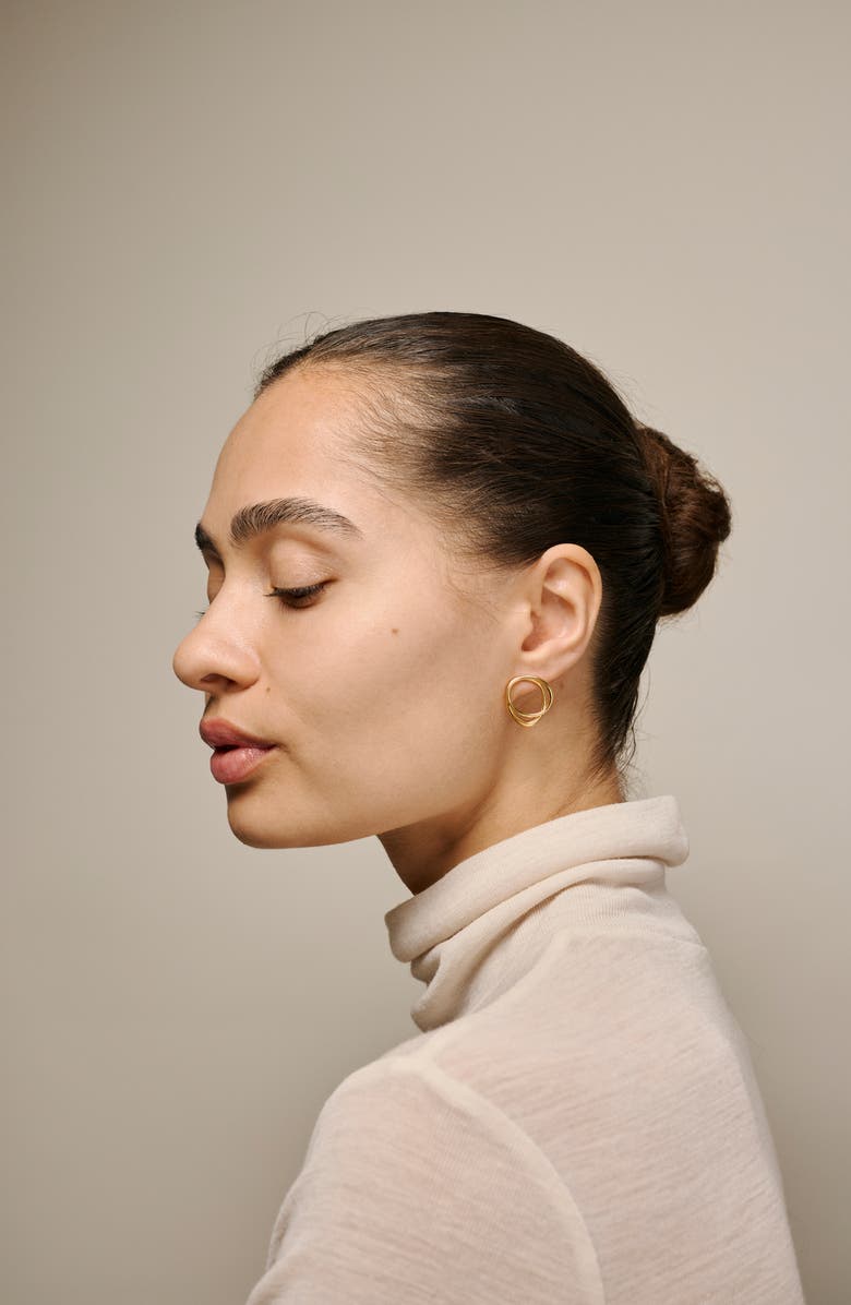 ENAMEL Copenhagen Bellu Studs, Alternate, color, Gold