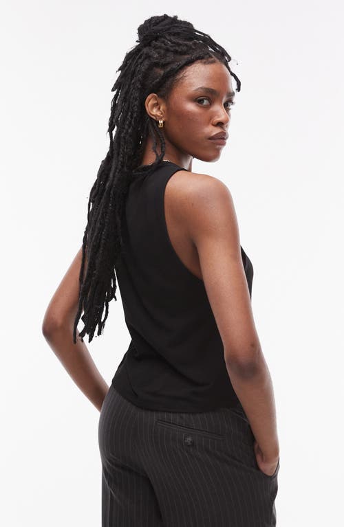 Topshop Cotton Flippy Mini Skirt With Godets In Black