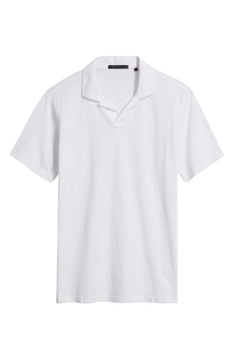 Alpha Slub Johnny Collar Polo