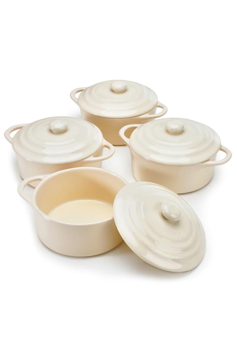 Mini Casserole Dish - Set of 4, Main, color, Ivory