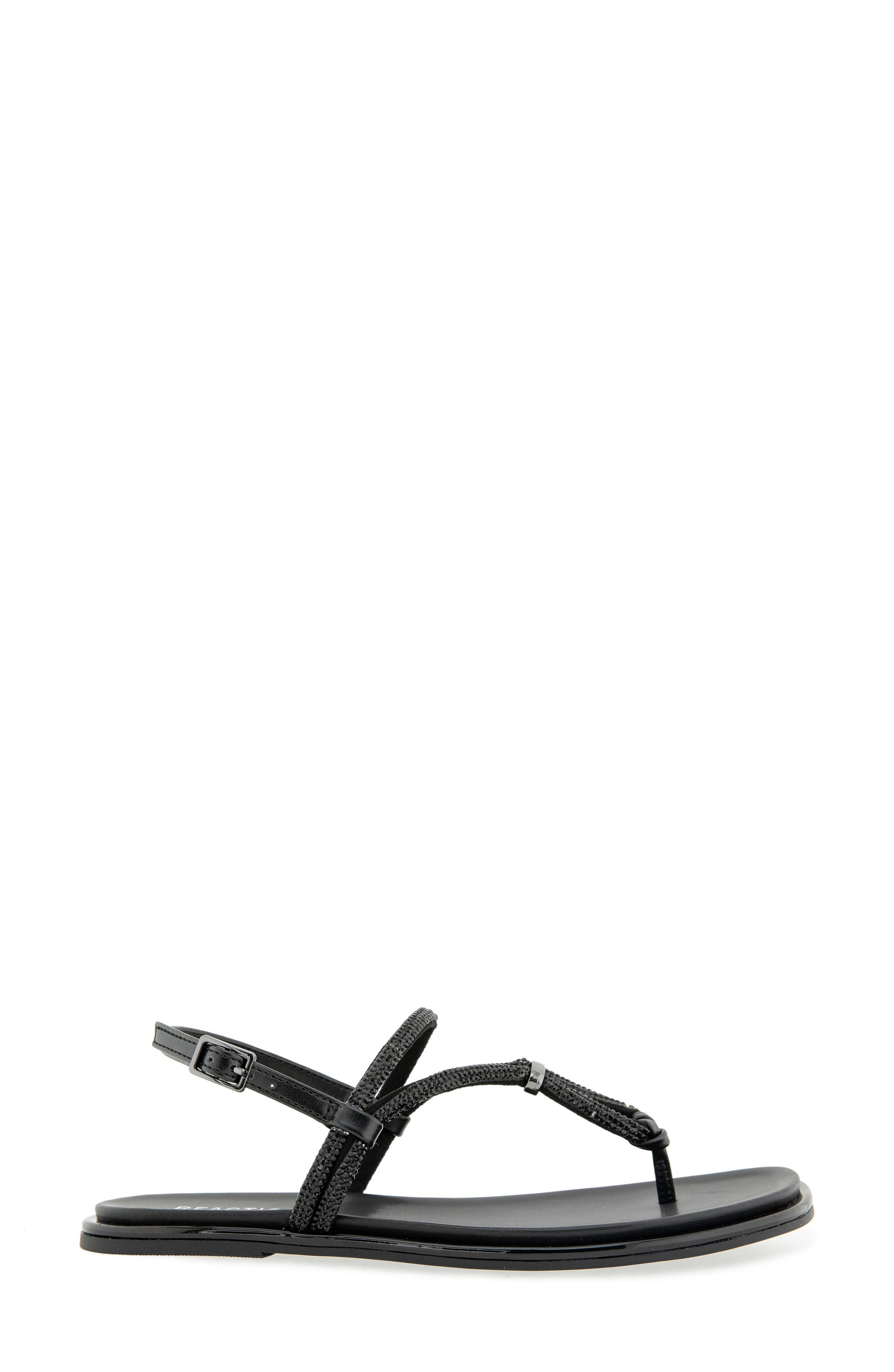 Reaction Kenneth Cole Wali Crystal Sandal, Alternate, color, Black