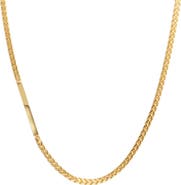 VAN HEUSEN Men's Bar Detail Franco Chain Necklace