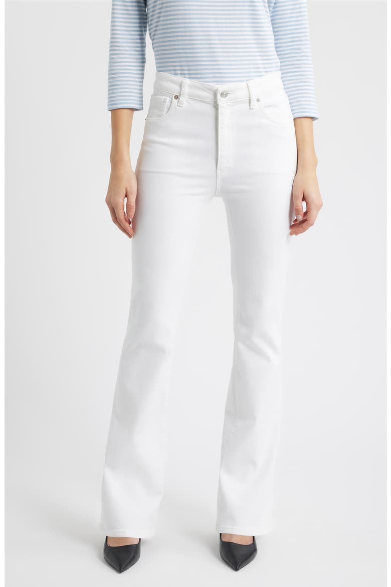 The Reboot High Waist Bootcut Jeans, Main, color, WHITE