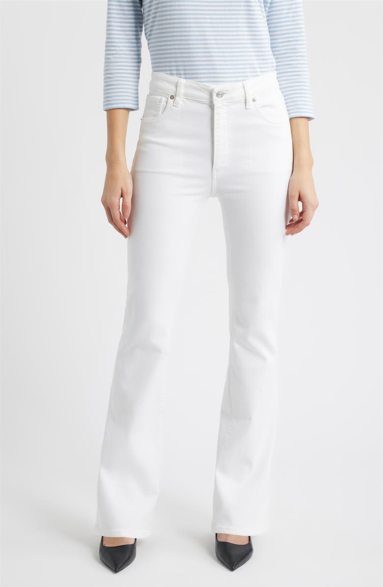 FRAME The Reboot High Waist Bootcut Jeans, Main, color, White