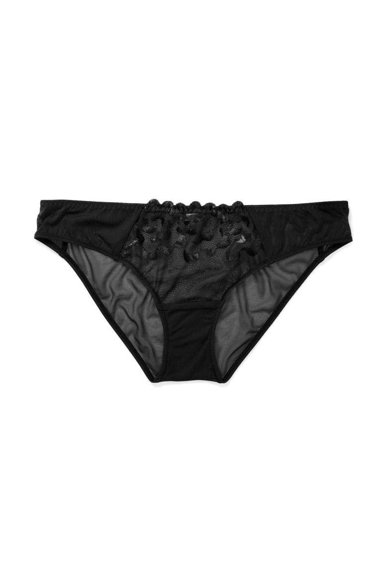 Tiana Bikini Panties, Alternate, color, Black