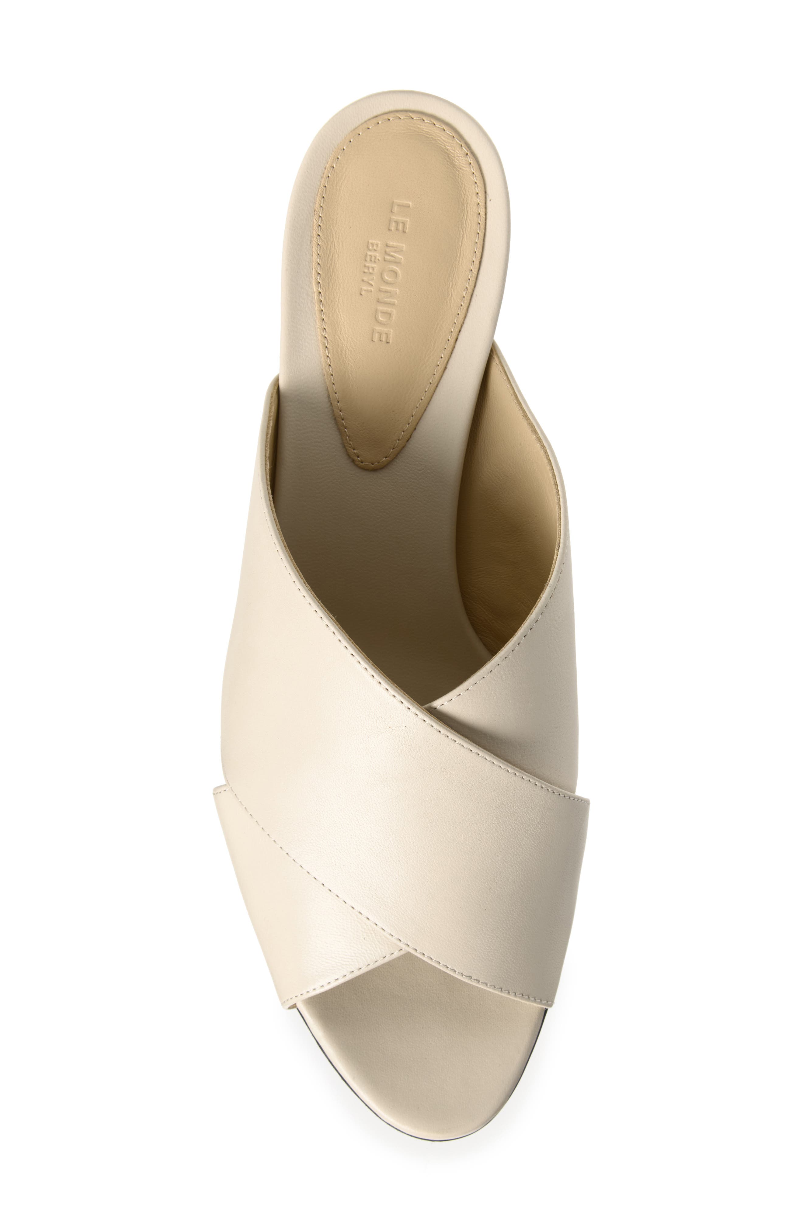 Luca Kitten Heel Slide Sandal (Nordstrom Exclusive), Alternate, color, IVORY
