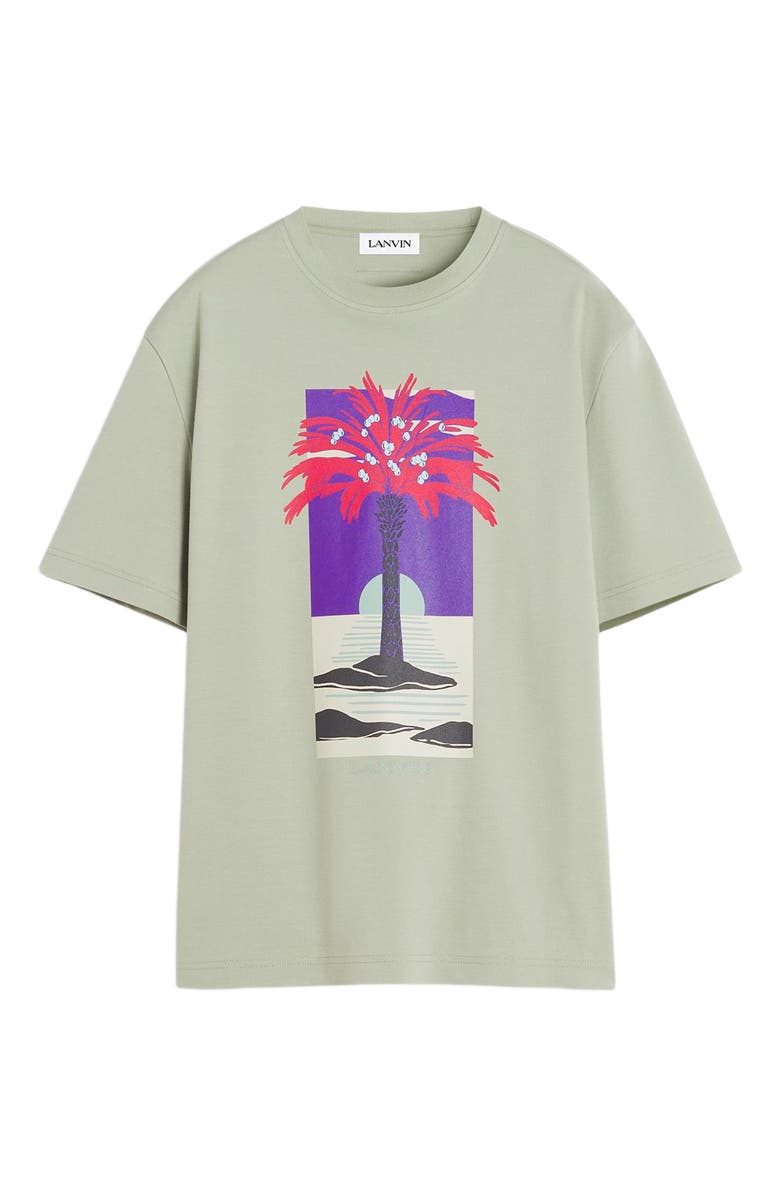 Lanvin PRINTED T-SHIRT, Alternate, color, 