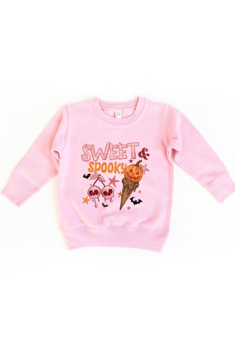 Sweet Spooky Toddler Graphic Sweatshirt, Main, color, Pink