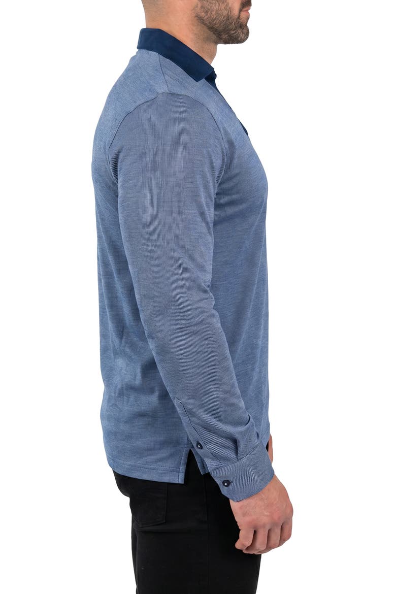 Mister Long Sleeve Polo, Alternate, color, BLUE