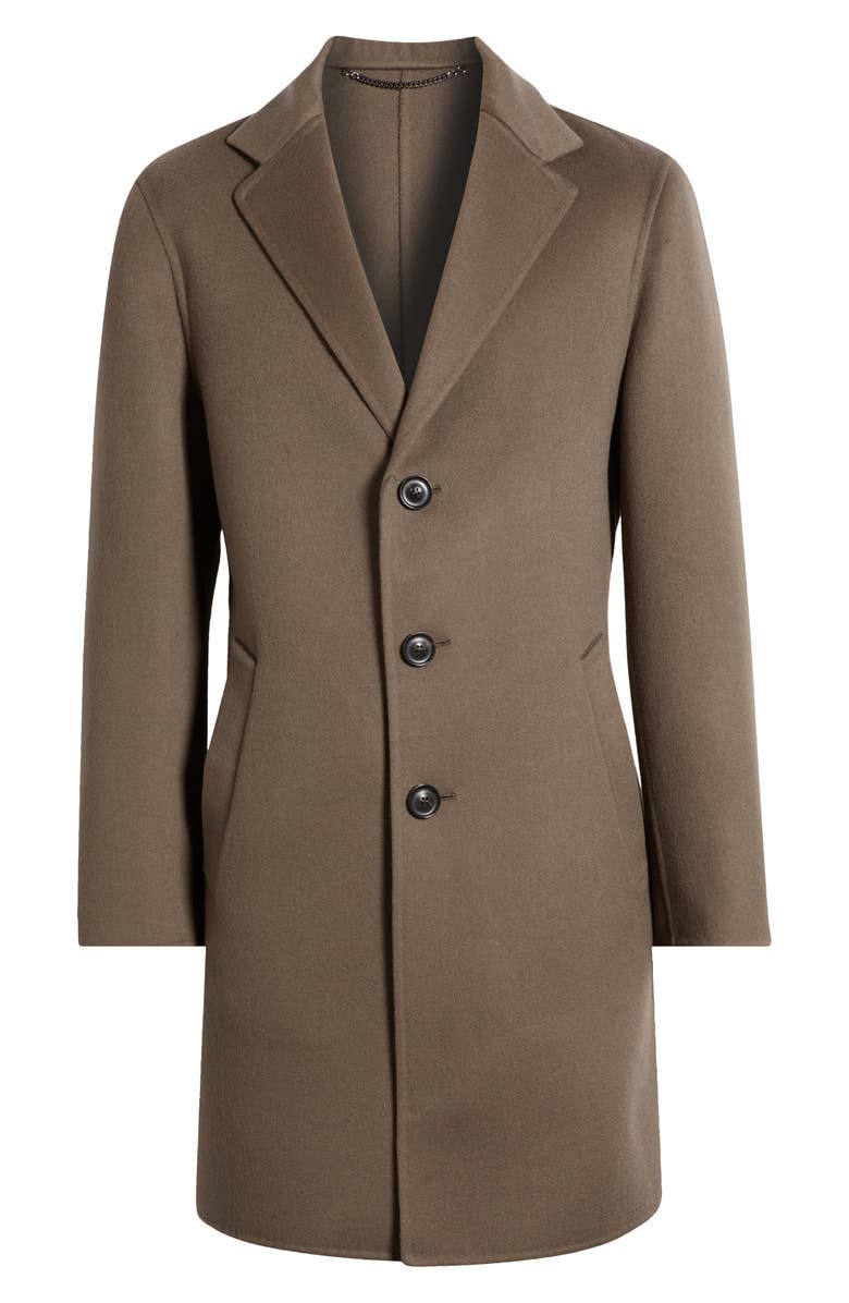 Canali Double Wool & Cashmere Top Coat, Alternate, color, 