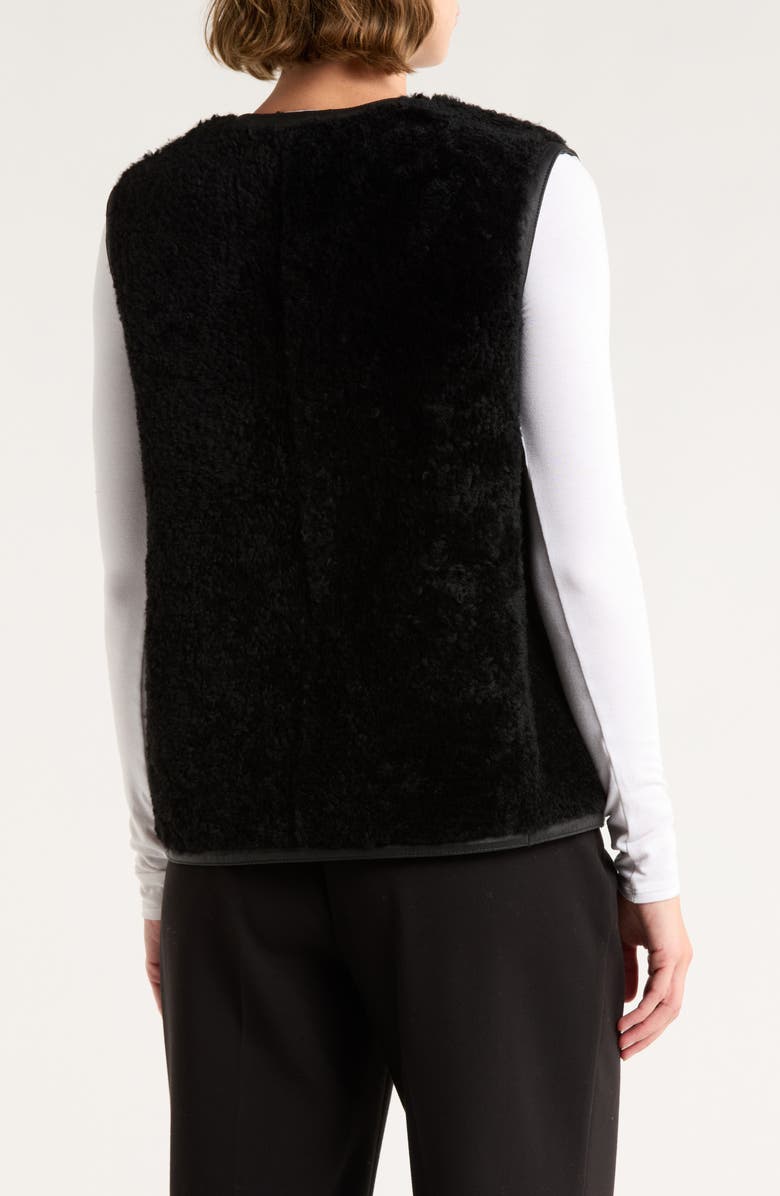 Theory Genuine Shearling Reversible Vest, Alternate, color, Black