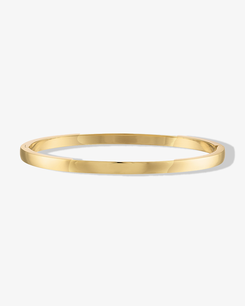 Ben Oni Polished Simple Bangle Bracelet In Gold
