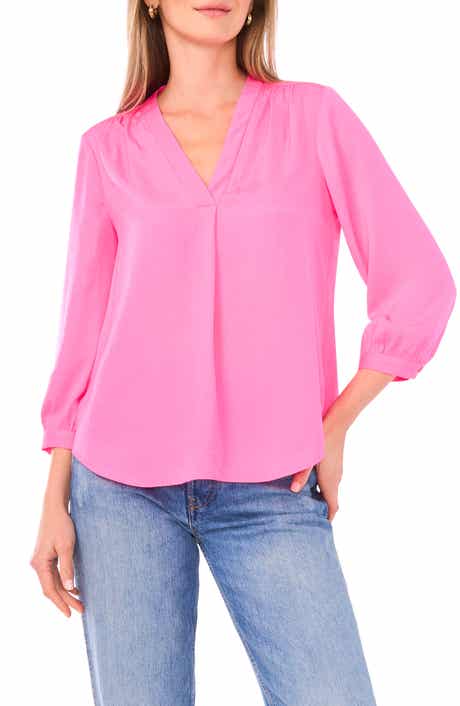 Vince Camuto Rumpled Satin Top