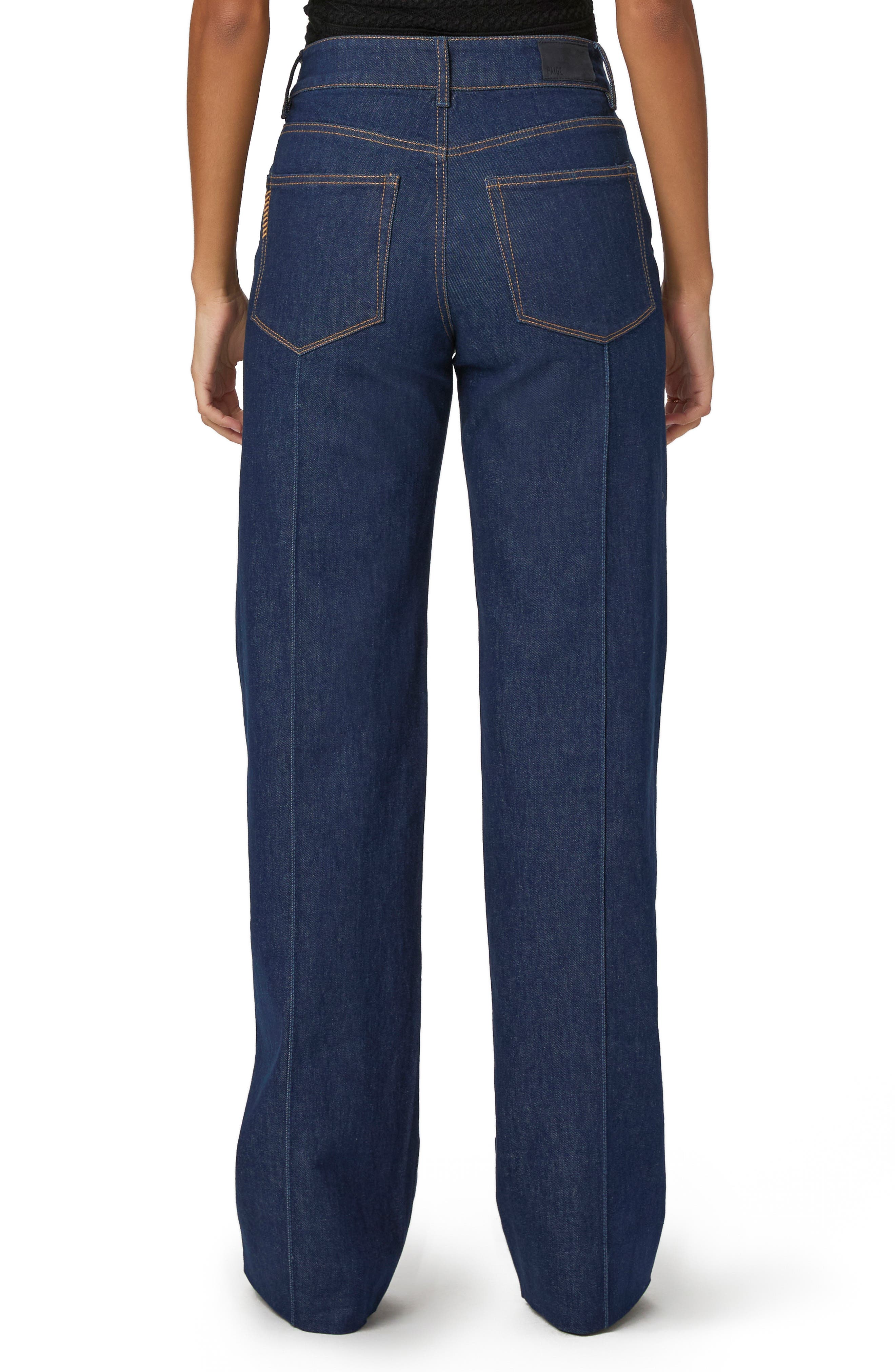 Sasha Pintuck High Waist Wide Leg Jeans - image 2