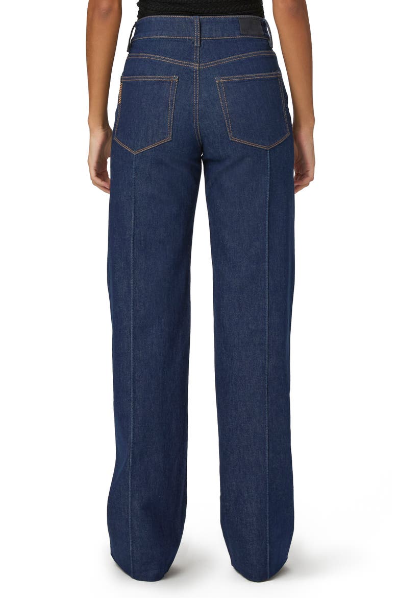 Sasha Pintuck High Waist Wide Leg Jeans, Alternate, color, ANAIS