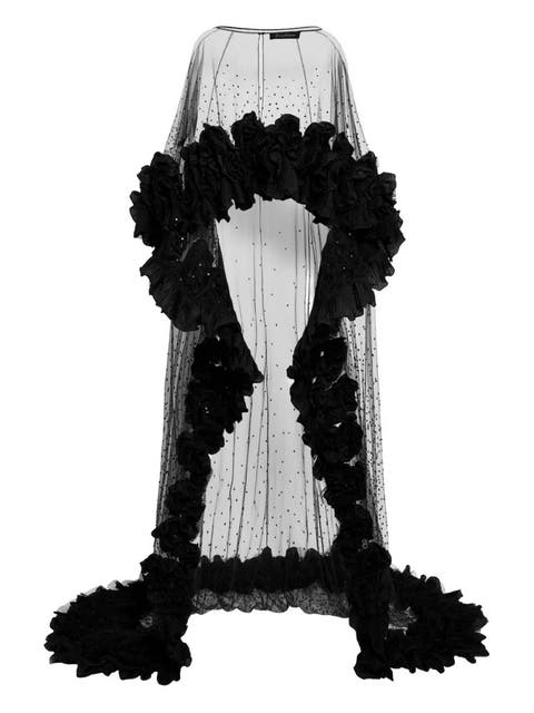 Petal Bloom Ruffle-Detailed Maxi Dress